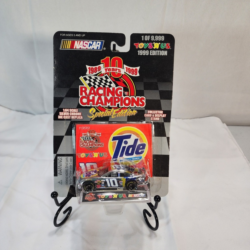 1999 NASCAR Racing Champions Toys R Us Chrome #10 Tide Ricky Rudd NIP Sealed